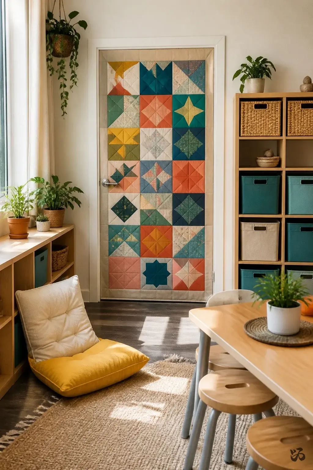 Classroom door idea: Character Quilt Door