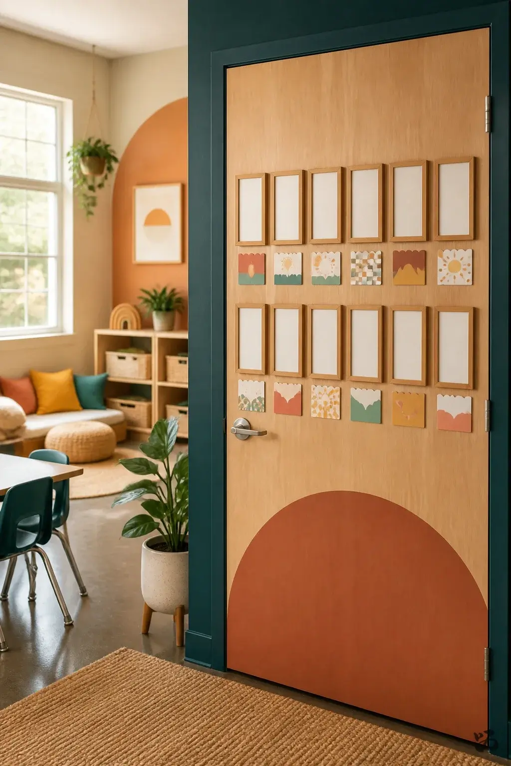 Classroom door idea: First Day of Each Month Portrait Line