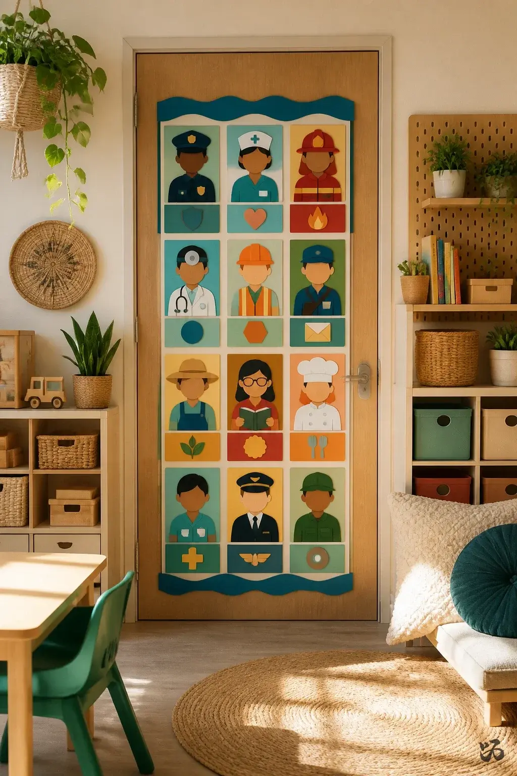 Classroom door idea: Community Helpers Door Tribute