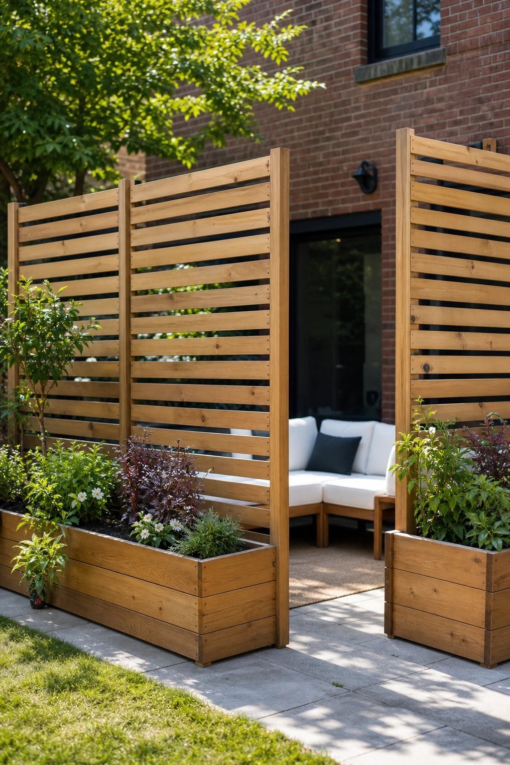 Freestanding screen panels