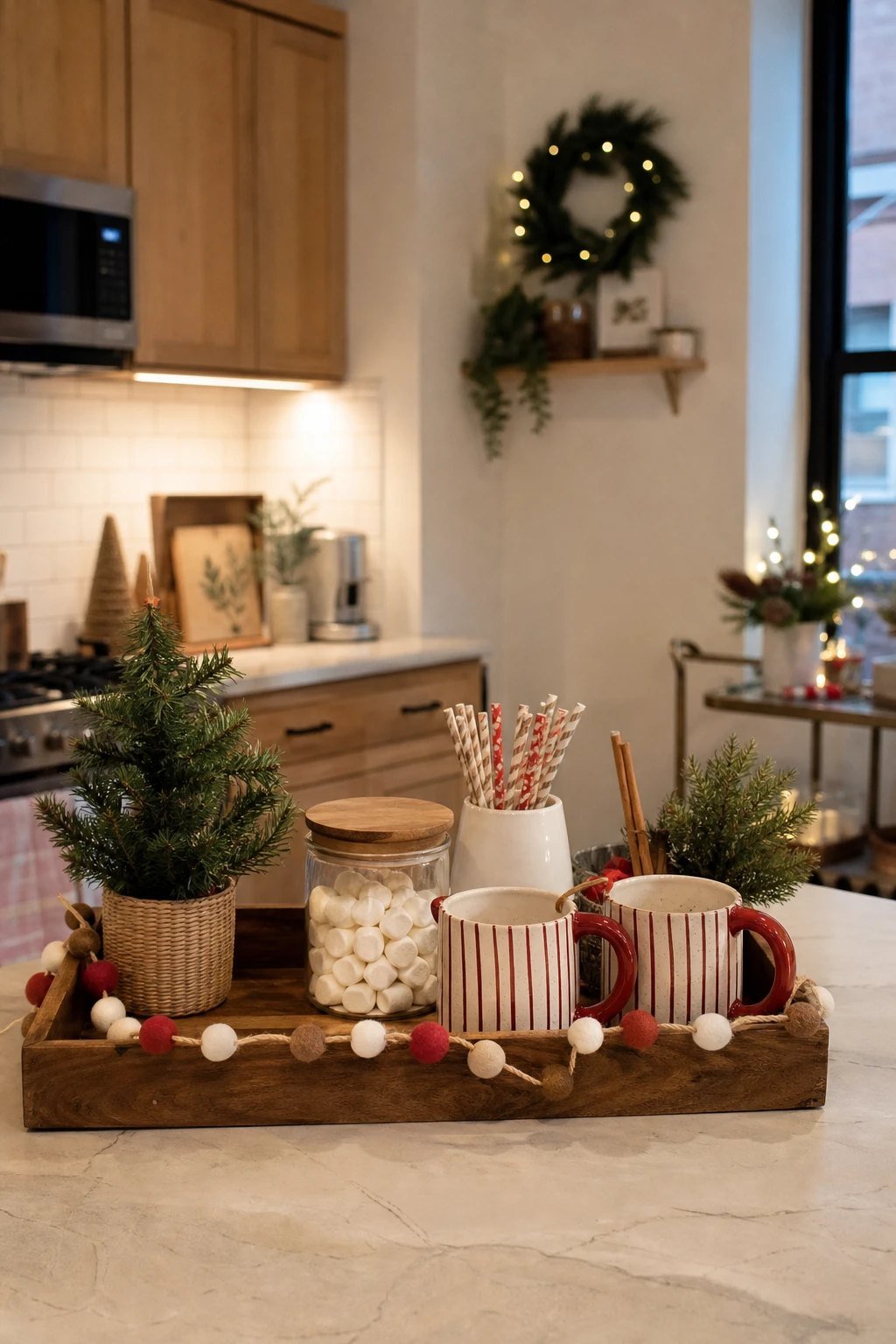 A hot cocoa corner