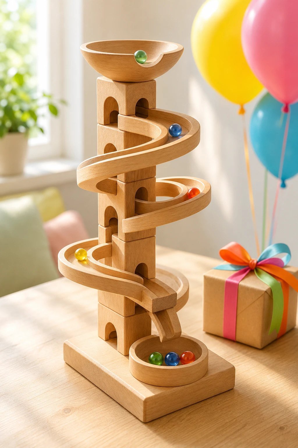 Hape Quadrilla Vertigo wooden marble run birthday gift idea for children