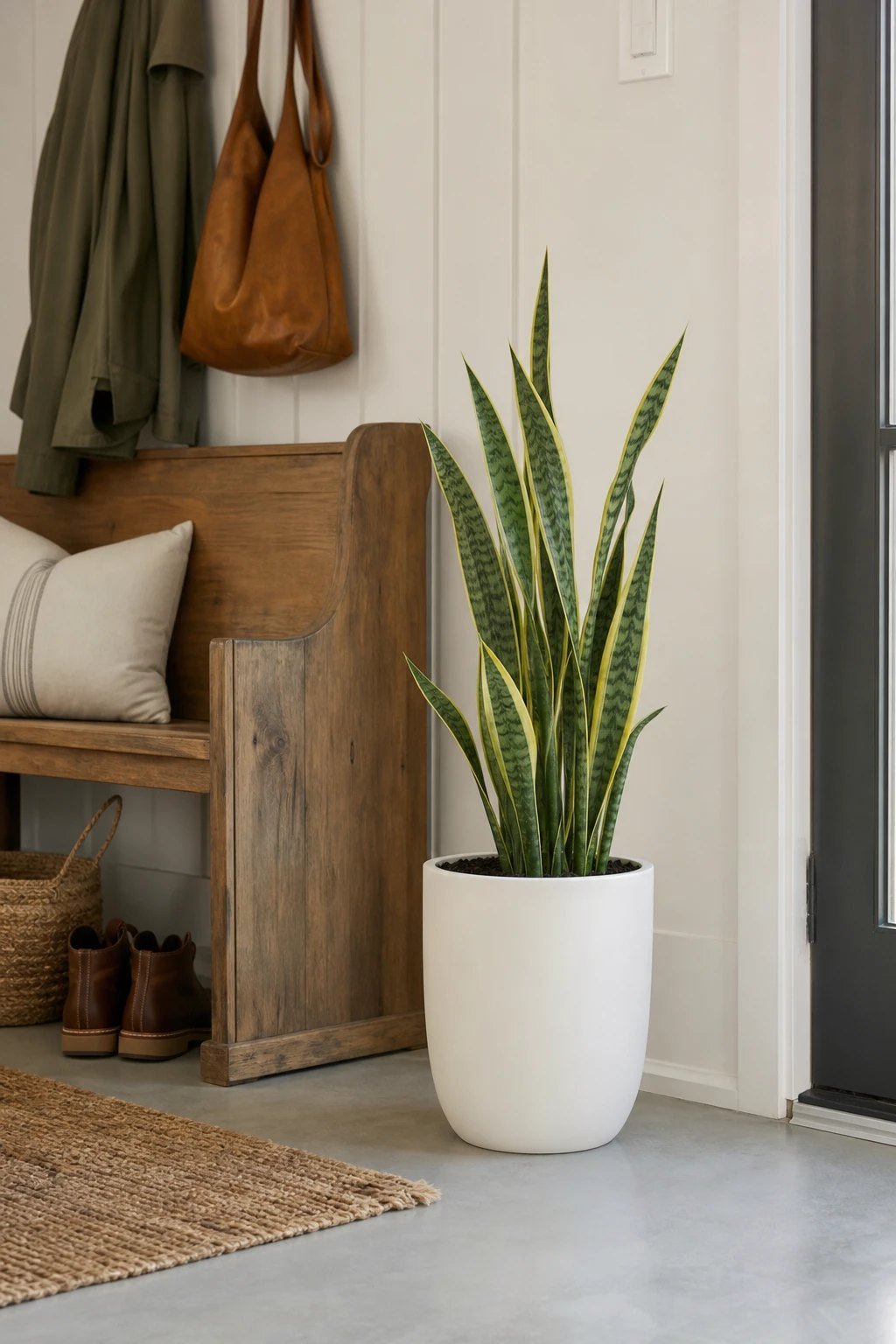 One plant to soften the space