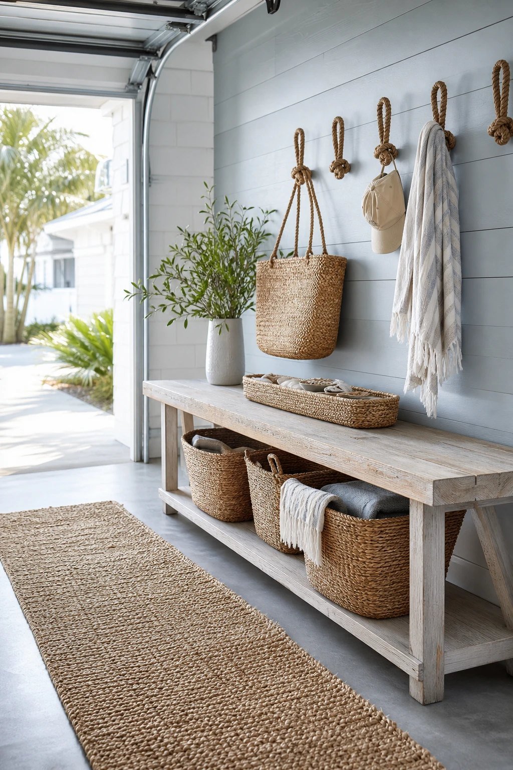Coastal driftwood nook