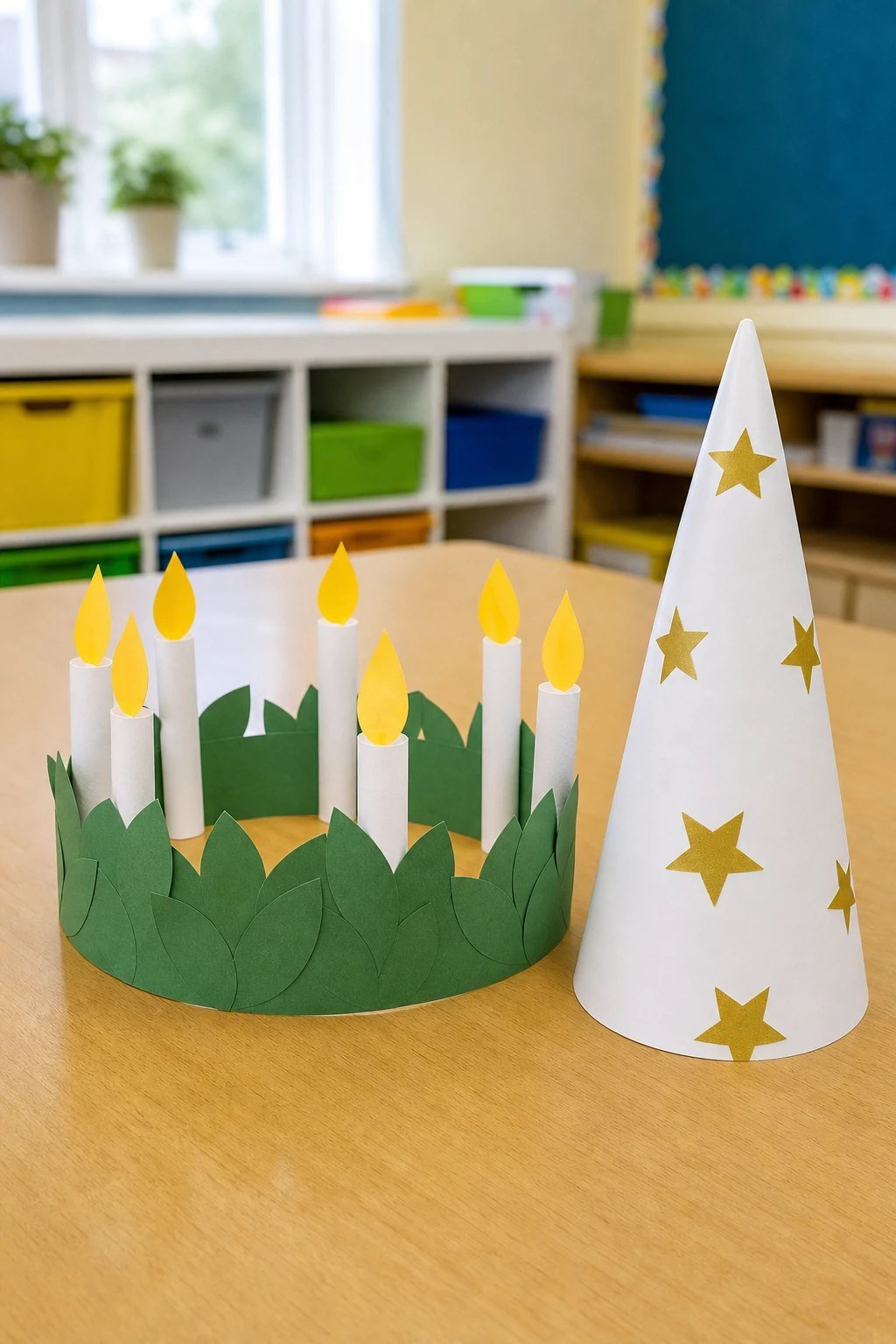 Santa Lucia candle crown