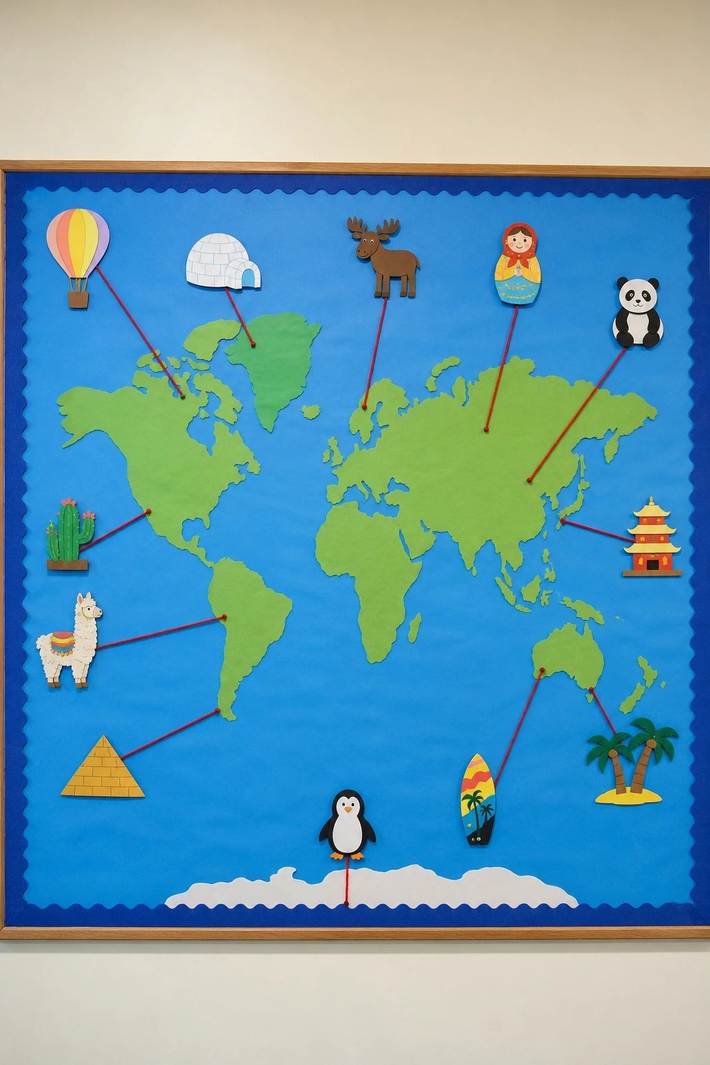 Make a big world map display