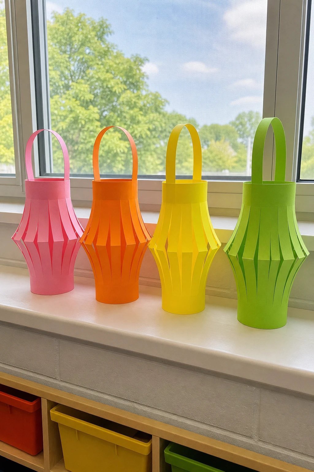 Las Posadas paper lanterns
