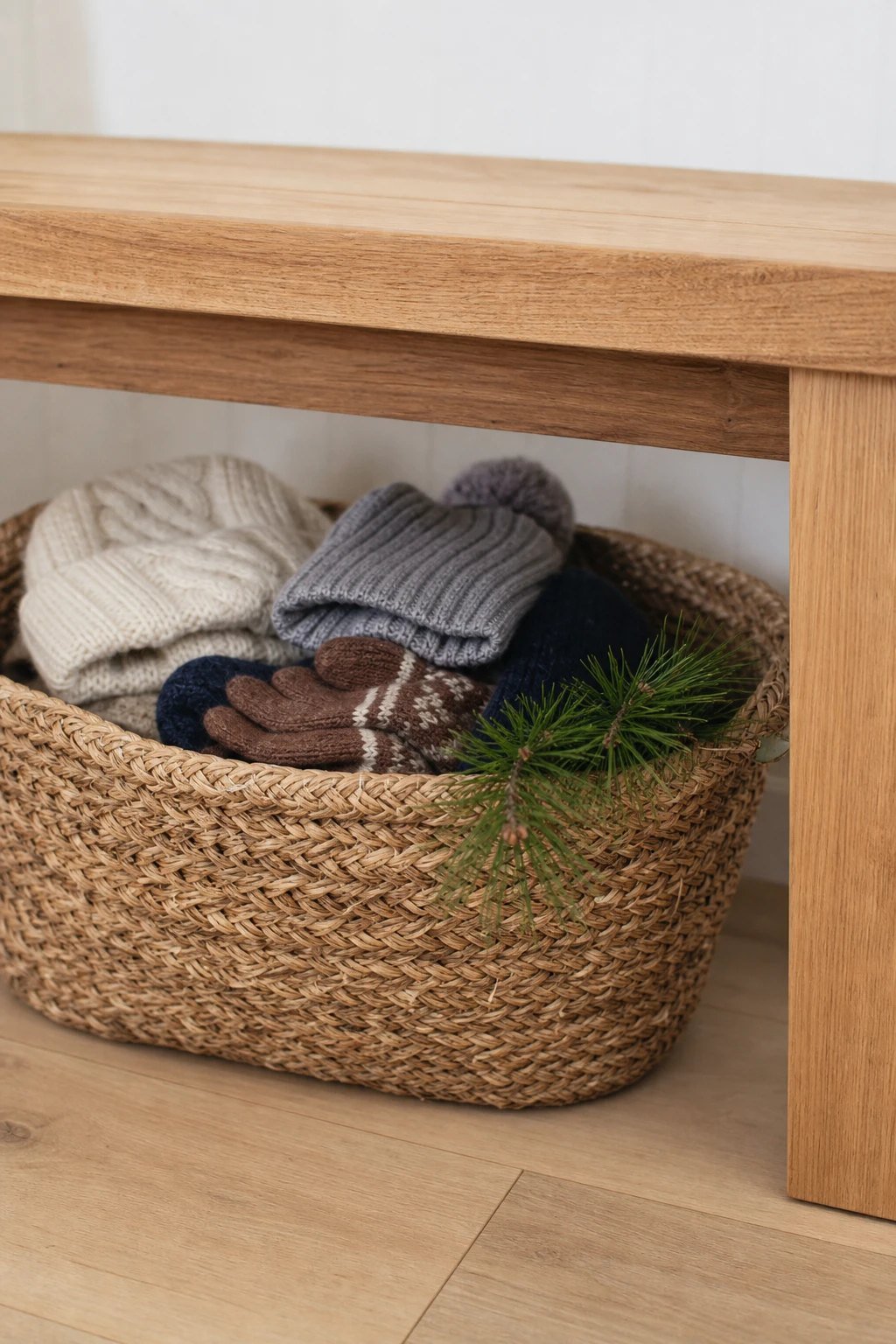 Baskets for hats and gloves