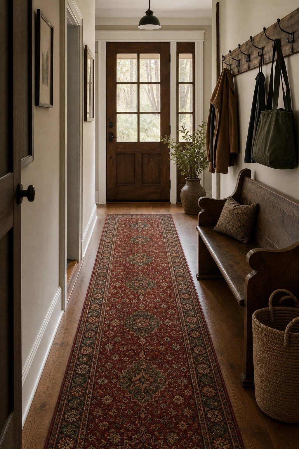 A washable runner rug
