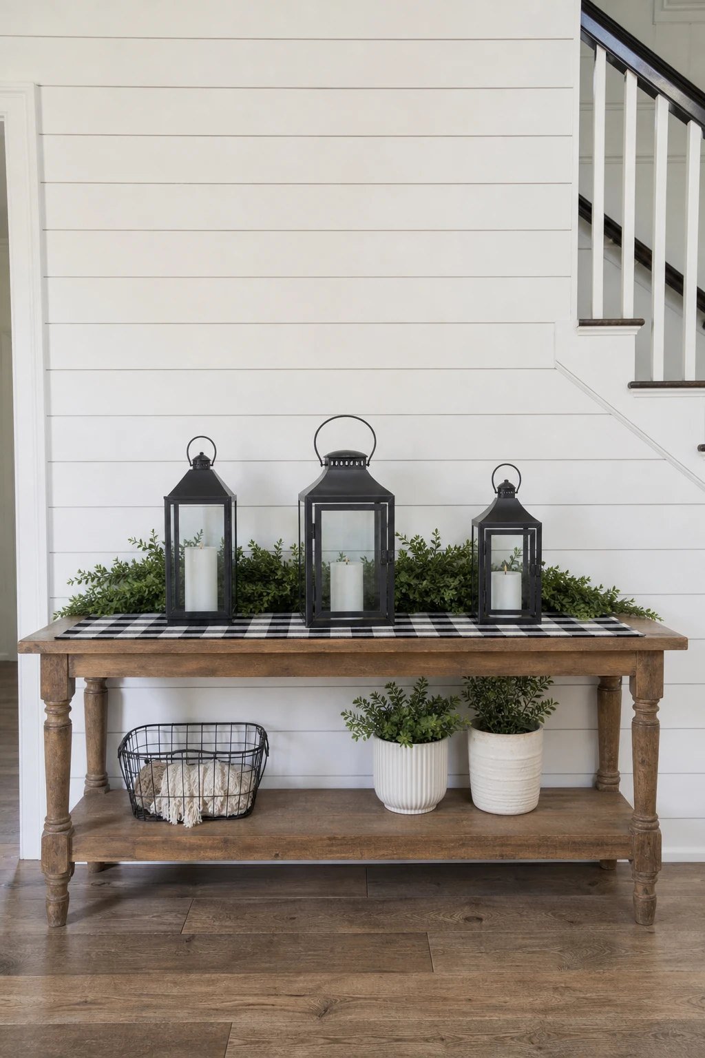 Black and white farmhouse
