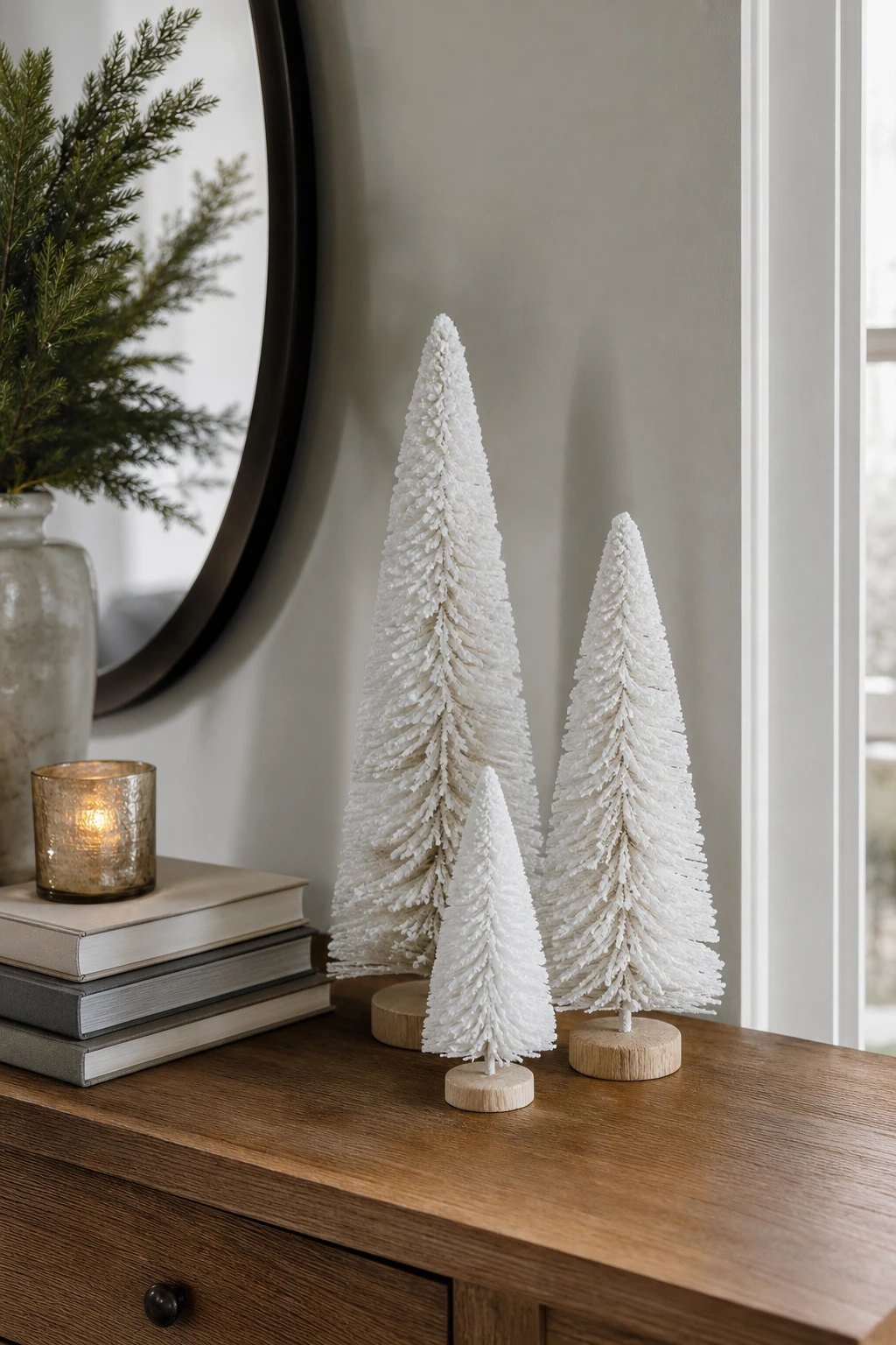 A trio of mini trees