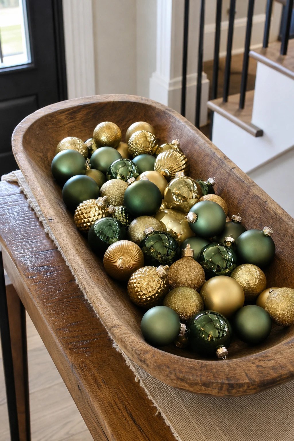 A bowl of ornaments