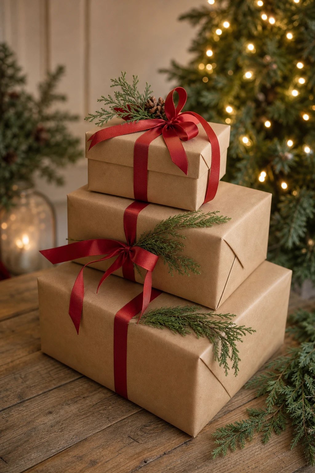 Kraft gift boxes