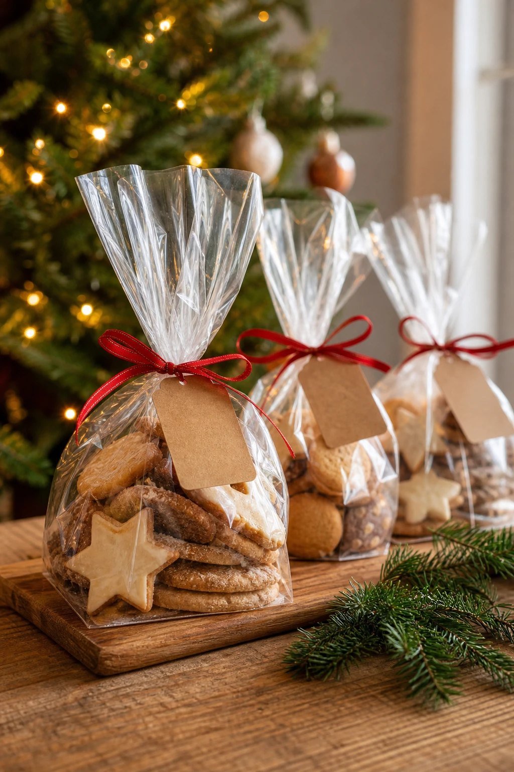 Clear bags for baked gifts