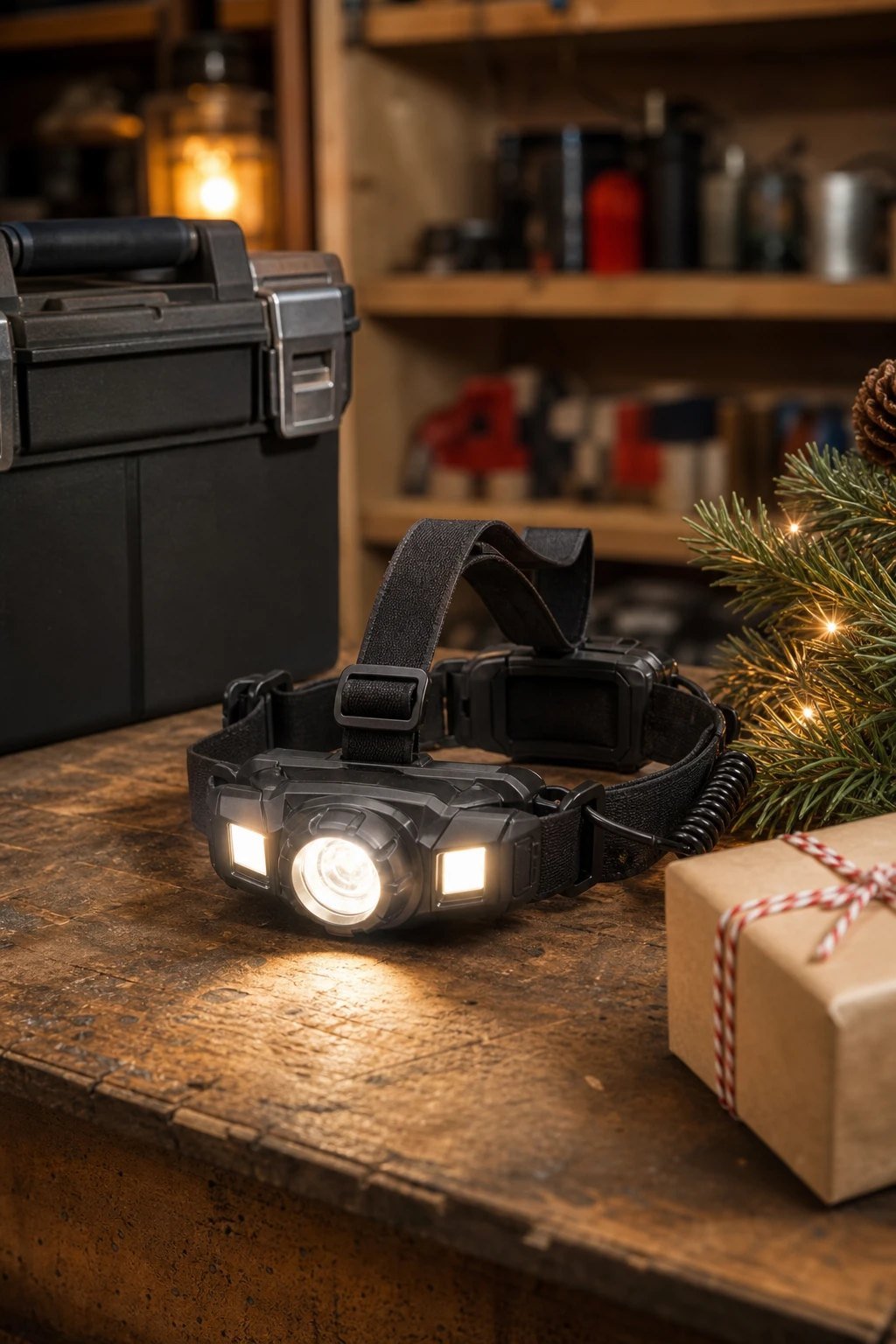 A rechargeable headlamp