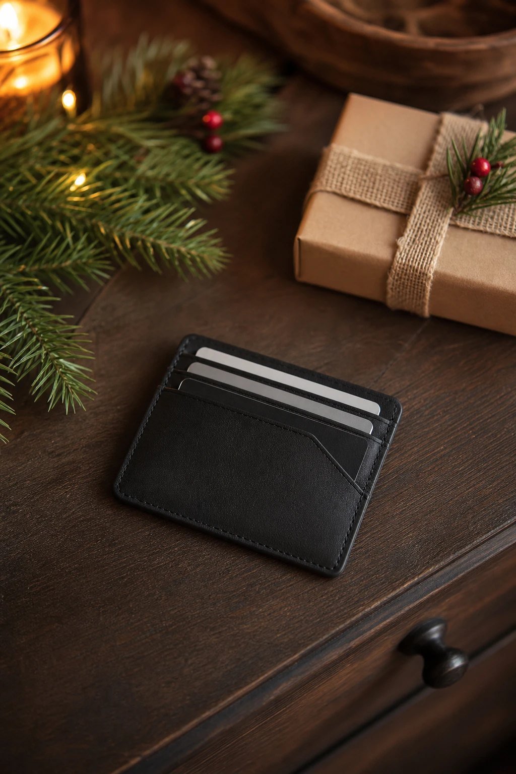 A slim front pocket wallet