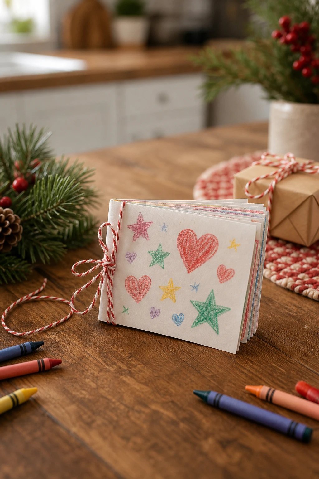 A coupon book from the kids