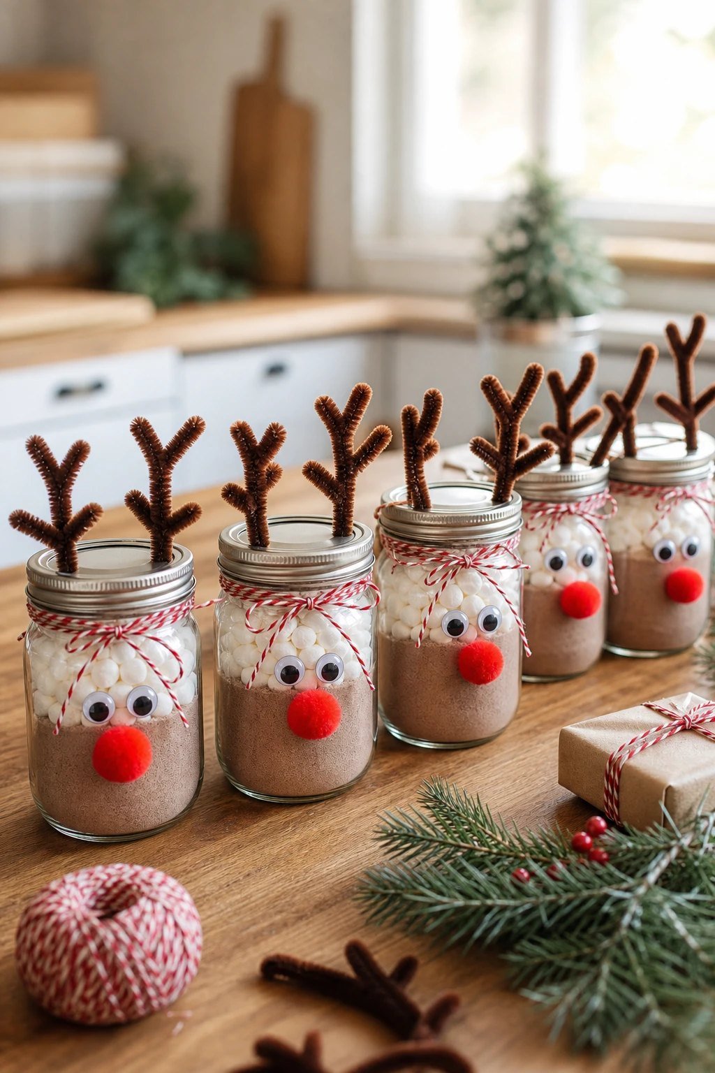 A hot cocoa jar