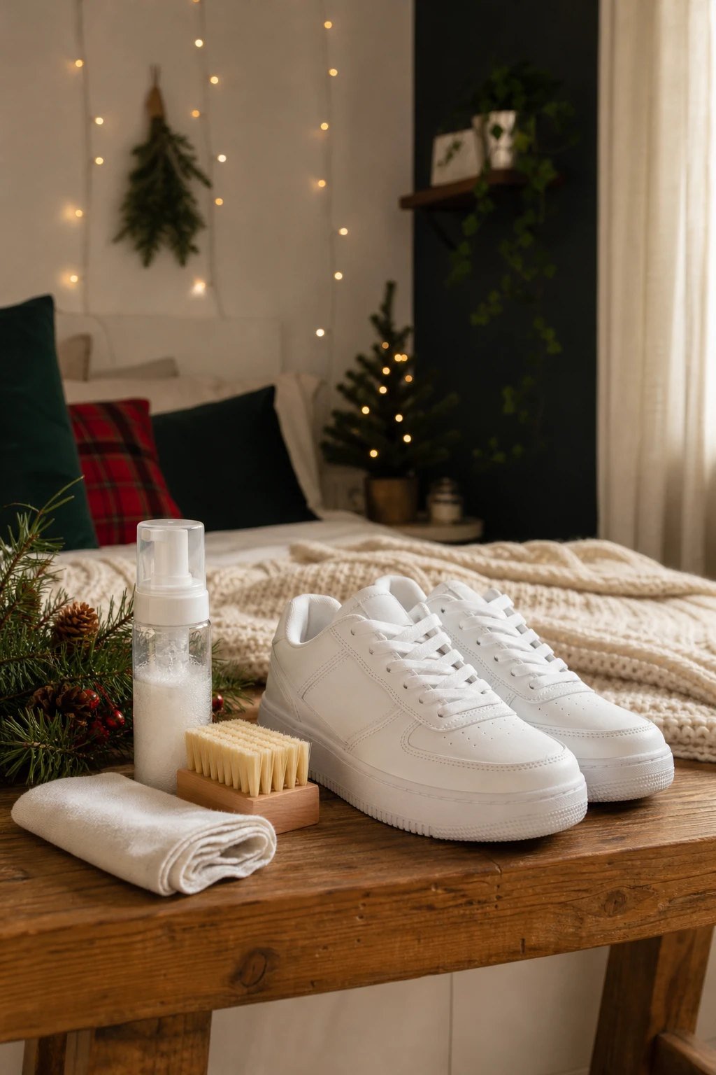 A sneaker cleaning kit