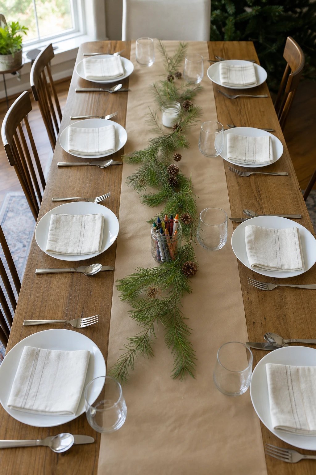 A paper runner children can draw on