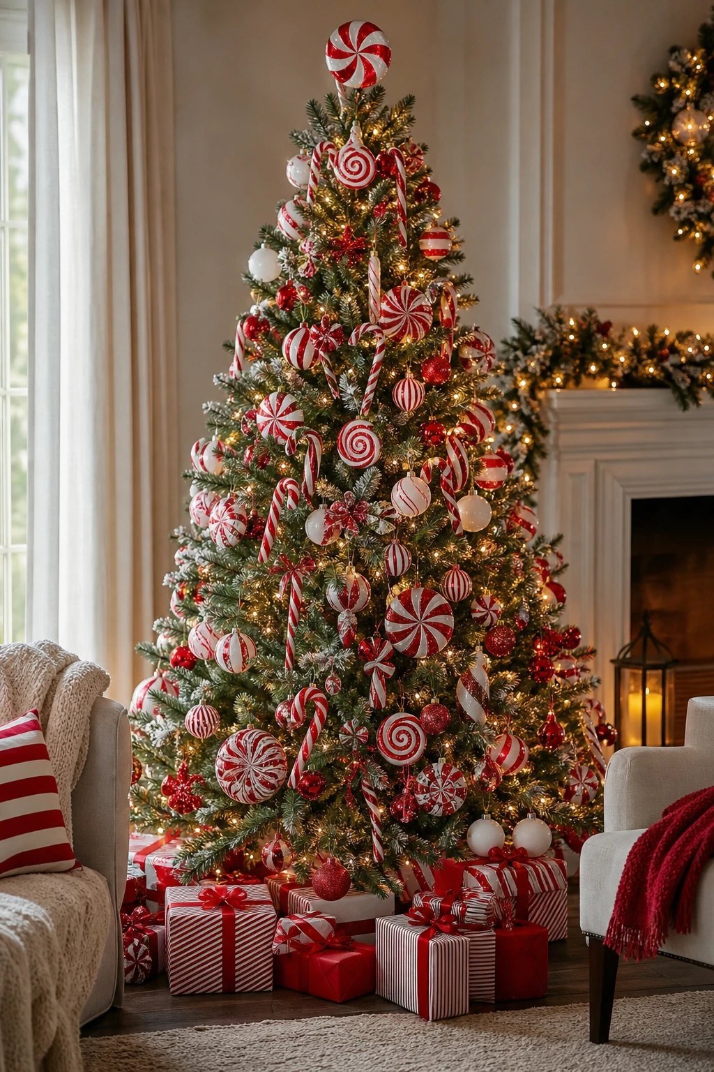 Candy cane and peppermint