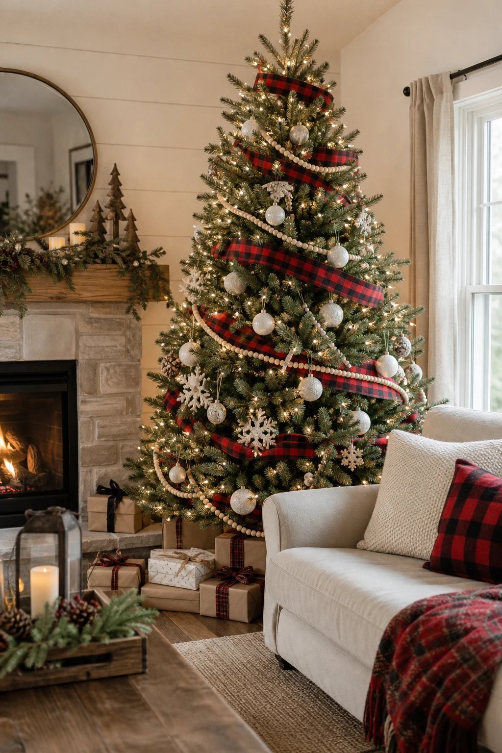 Buffalo plaid farmhouse