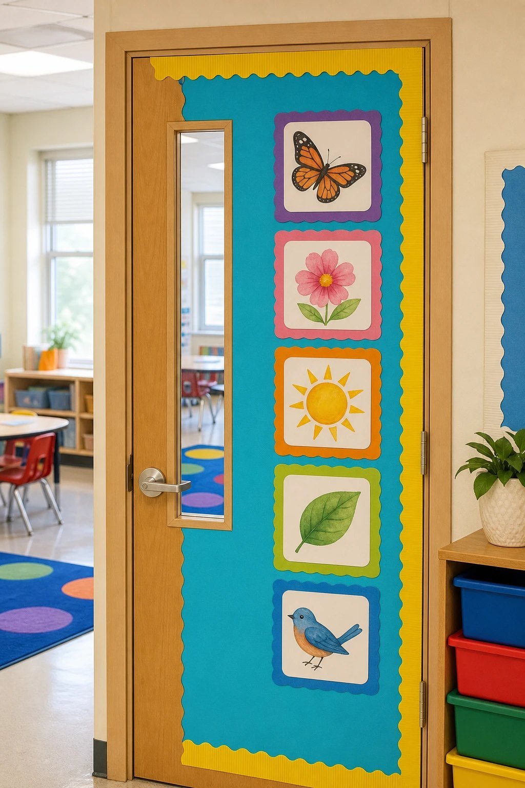 A rules door display