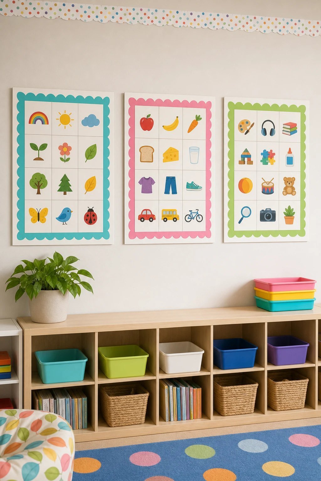 Hang charts without damaging walls