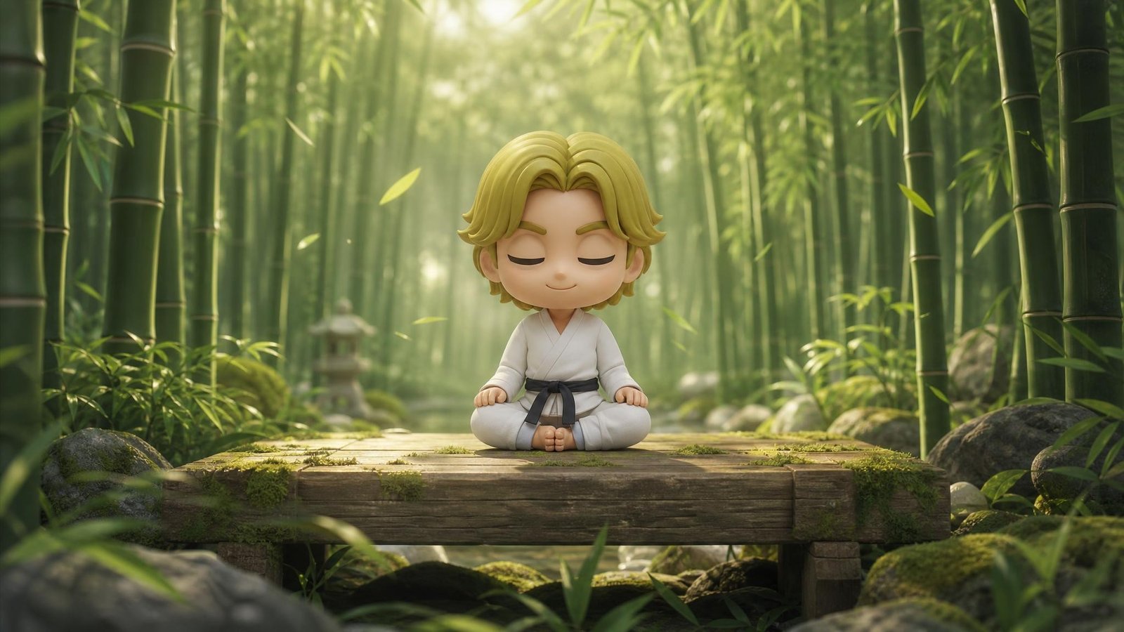 Don't Wake Sensei noise monitor, Bamboo Forest scene