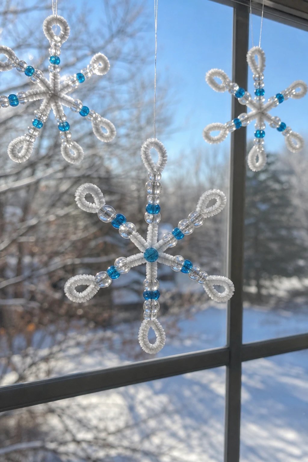 Beaded snowflake