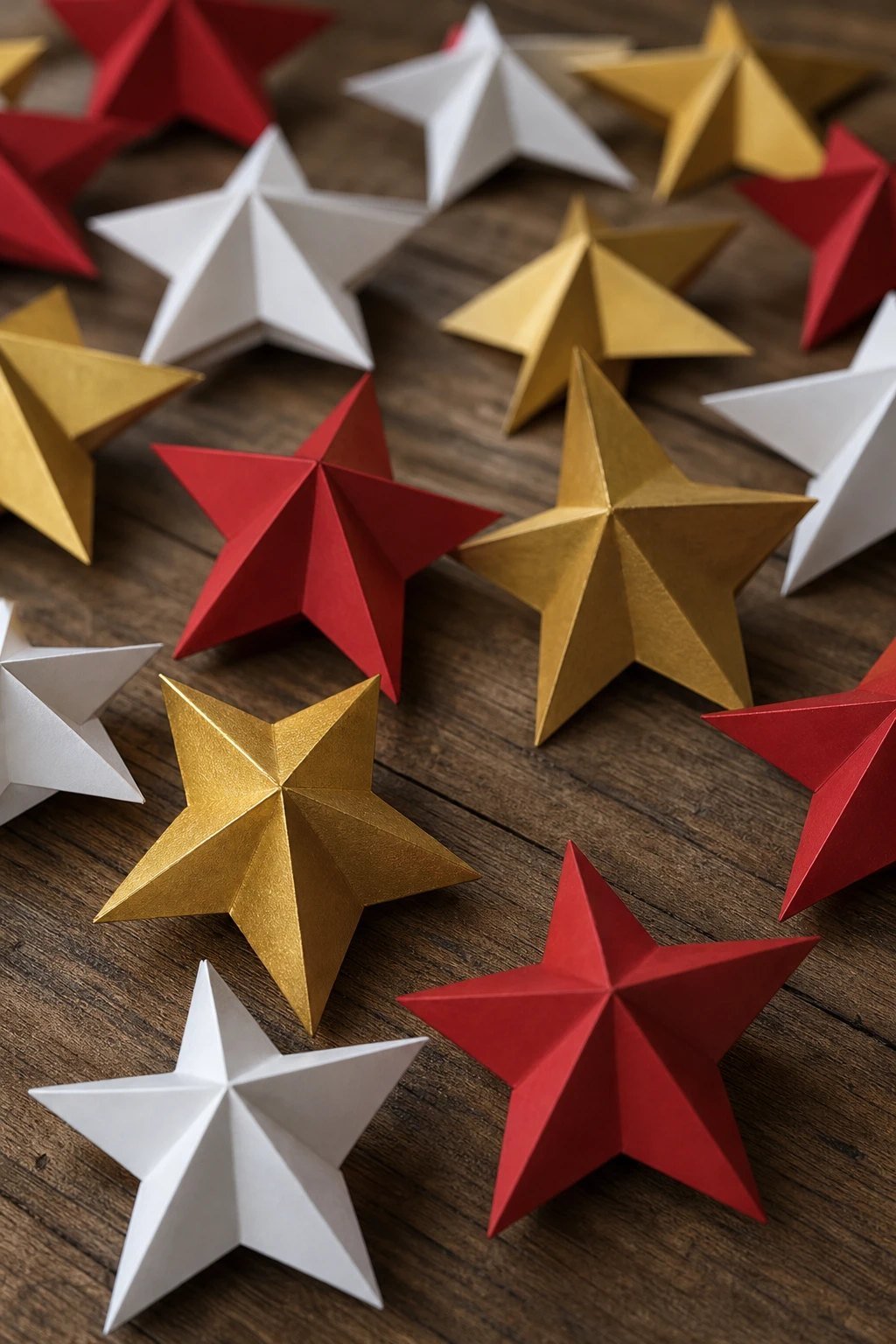 Folded paper star