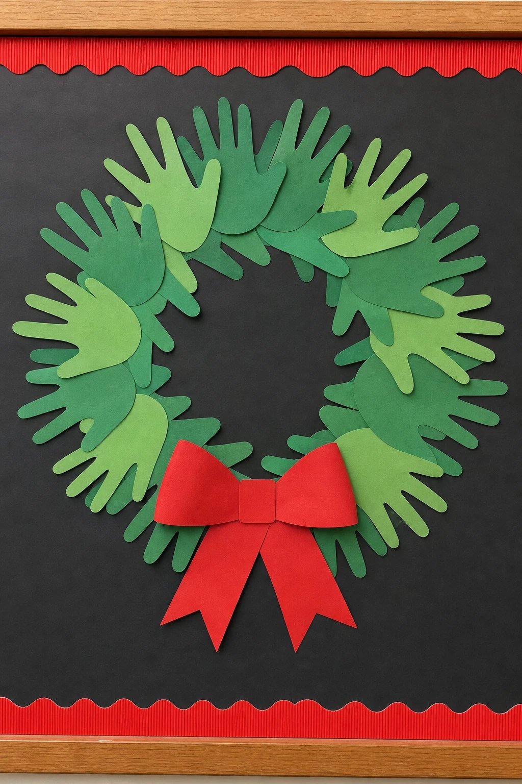 Handprint wreath