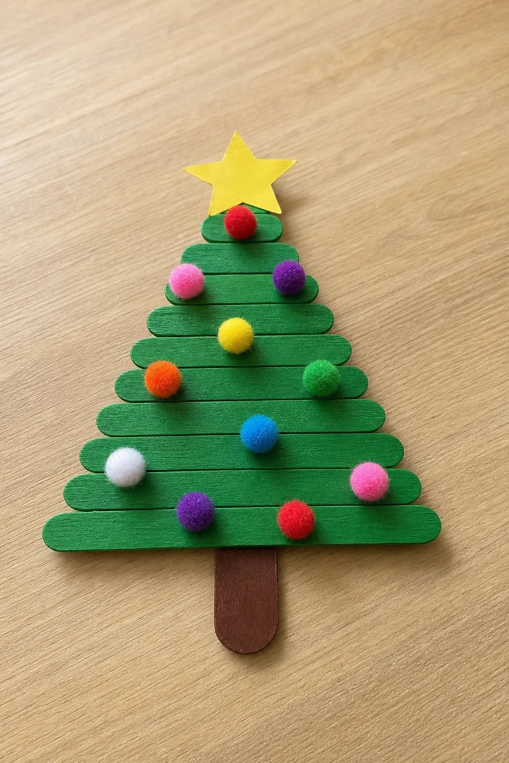 Craft stick Christmas tree