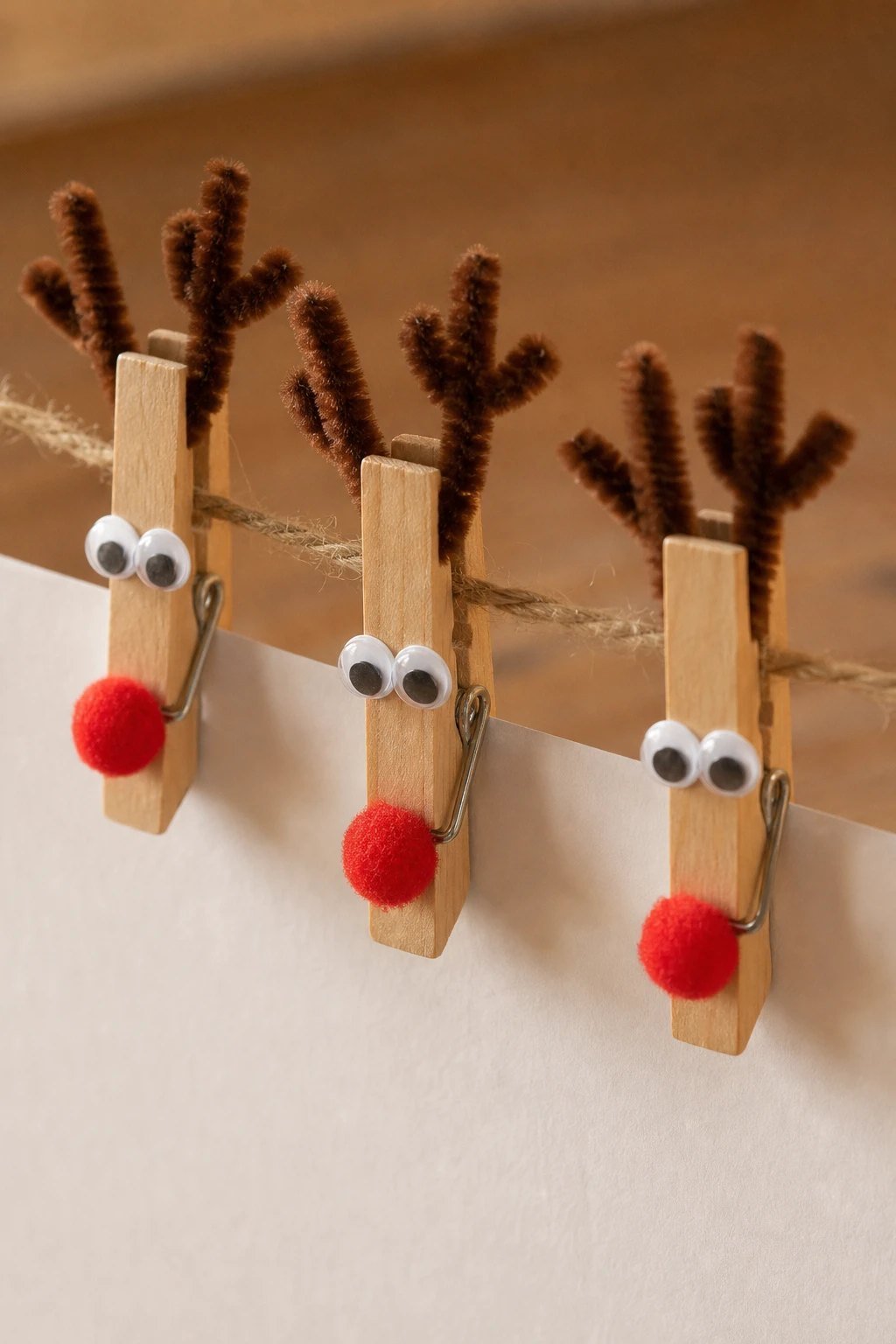 Clothespin reindeer
