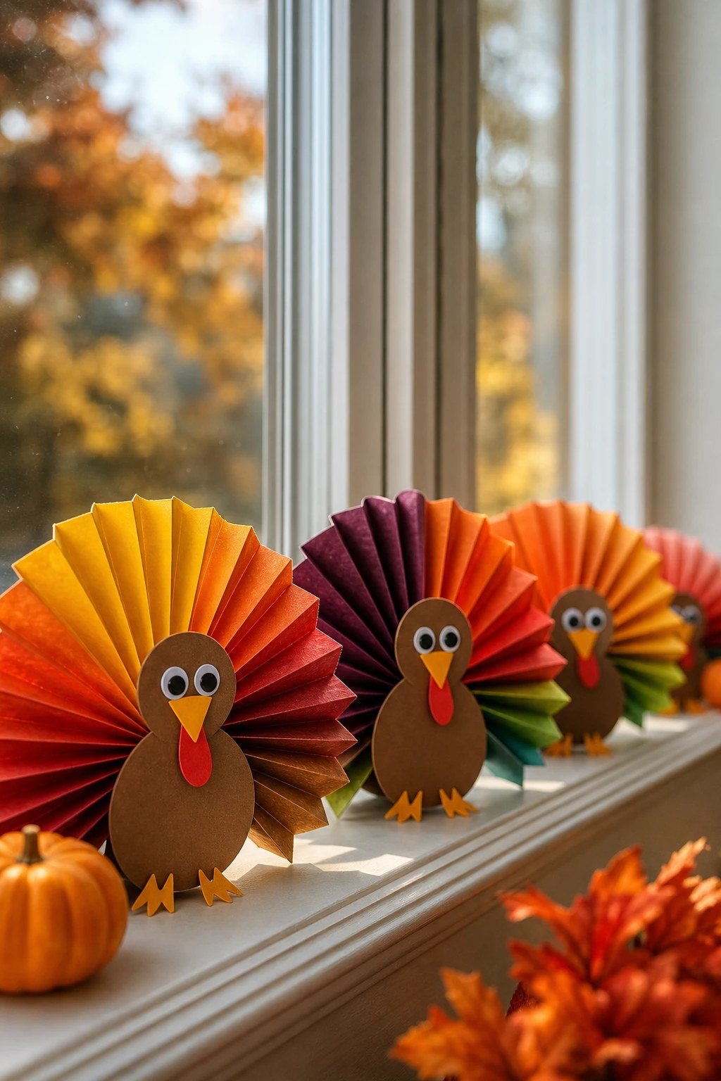 Accordion fold turkeys