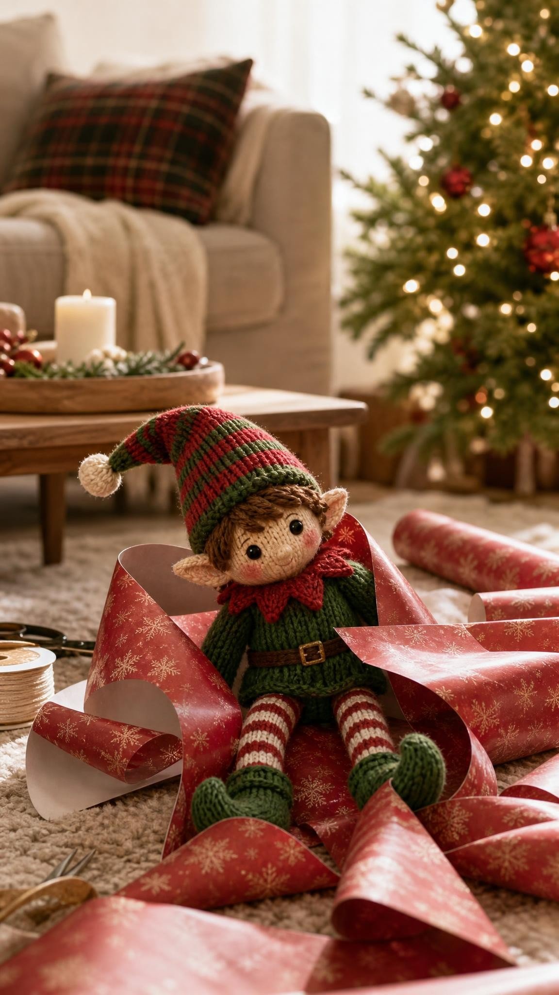 Elf on the Shelf goodbye idea: One last mess