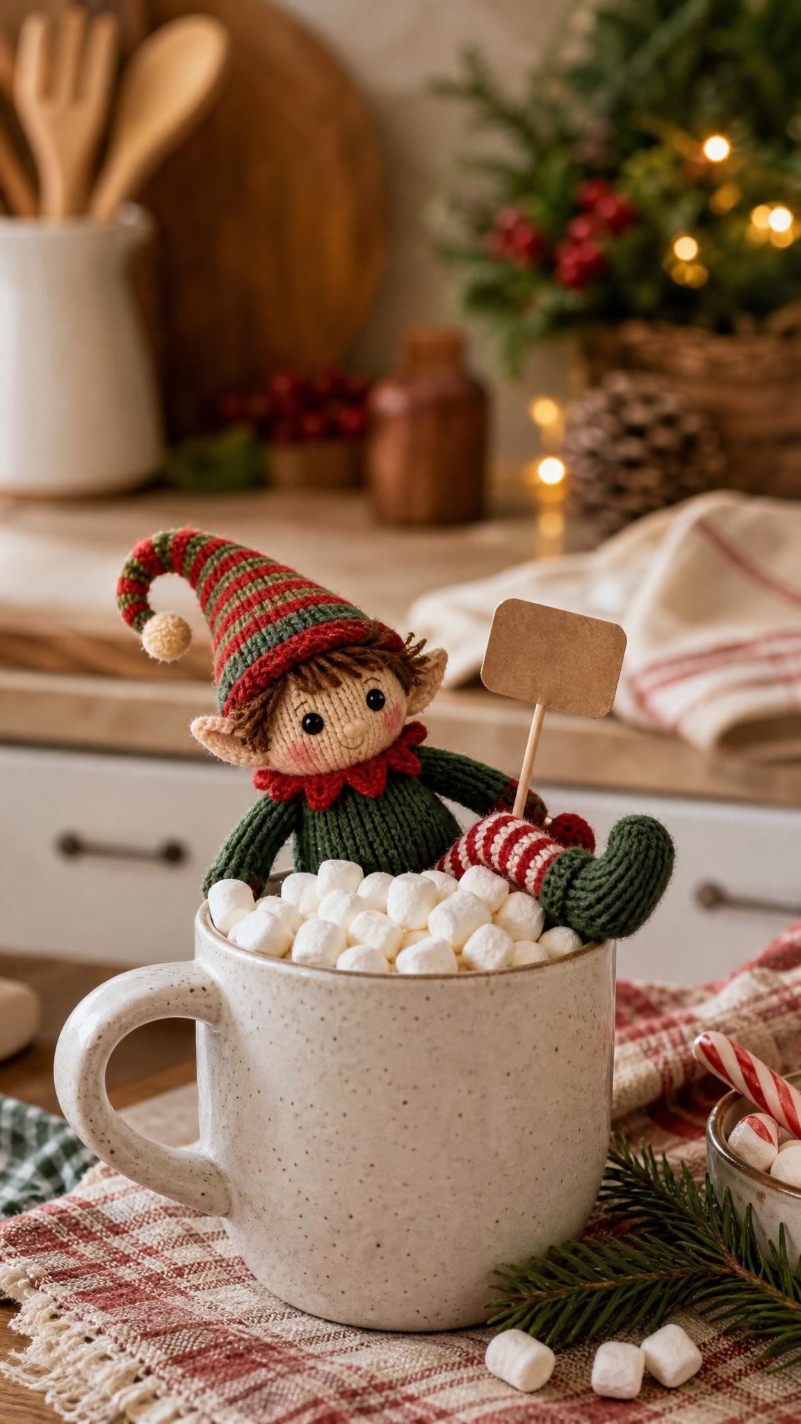 Elf on the Shelf goodbye idea: Marshmallow farewell bath