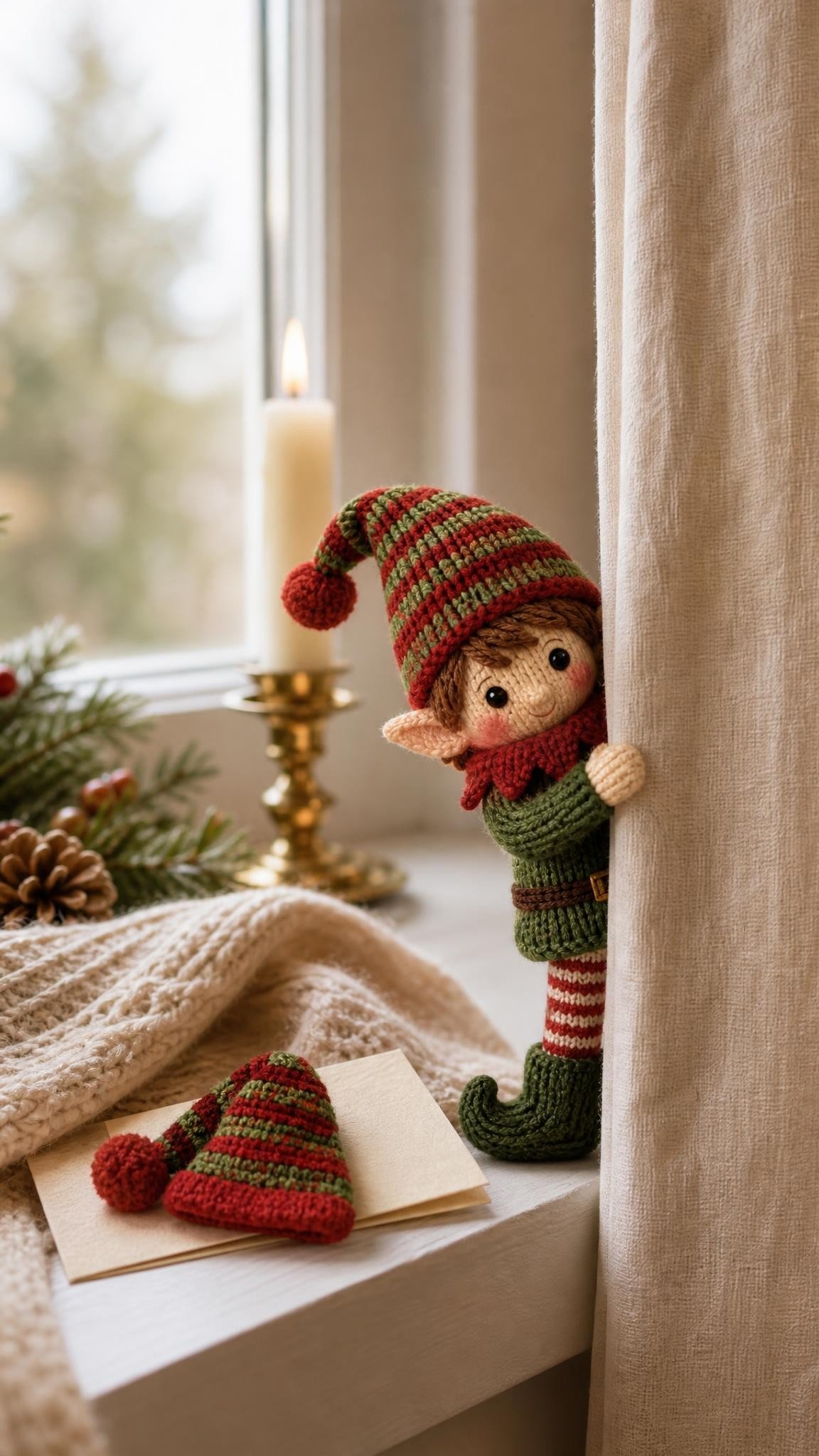 Elf on the Shelf goodbye idea: The forgotten hat