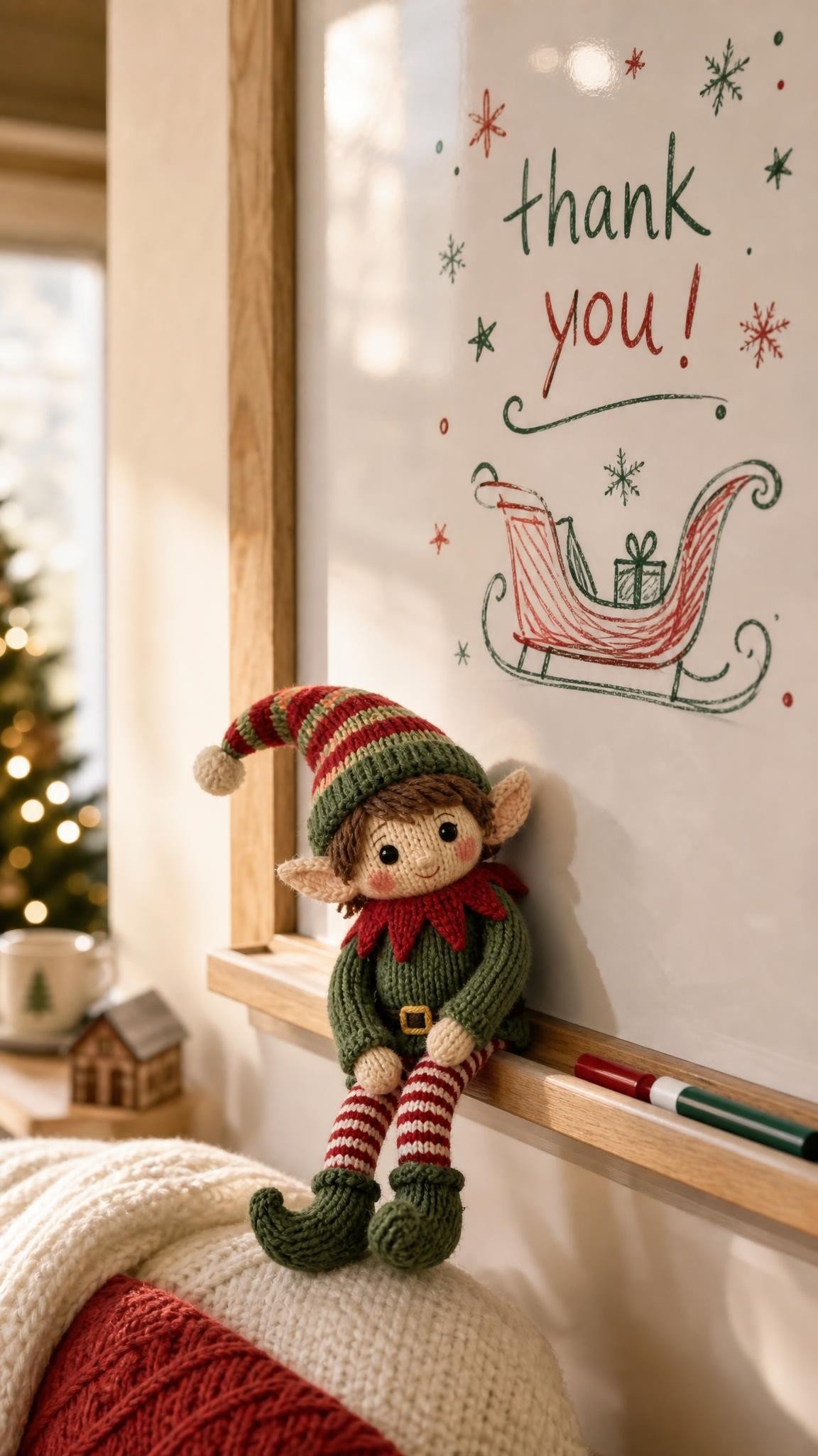 Elf on the Shelf goodbye idea: Last morning message