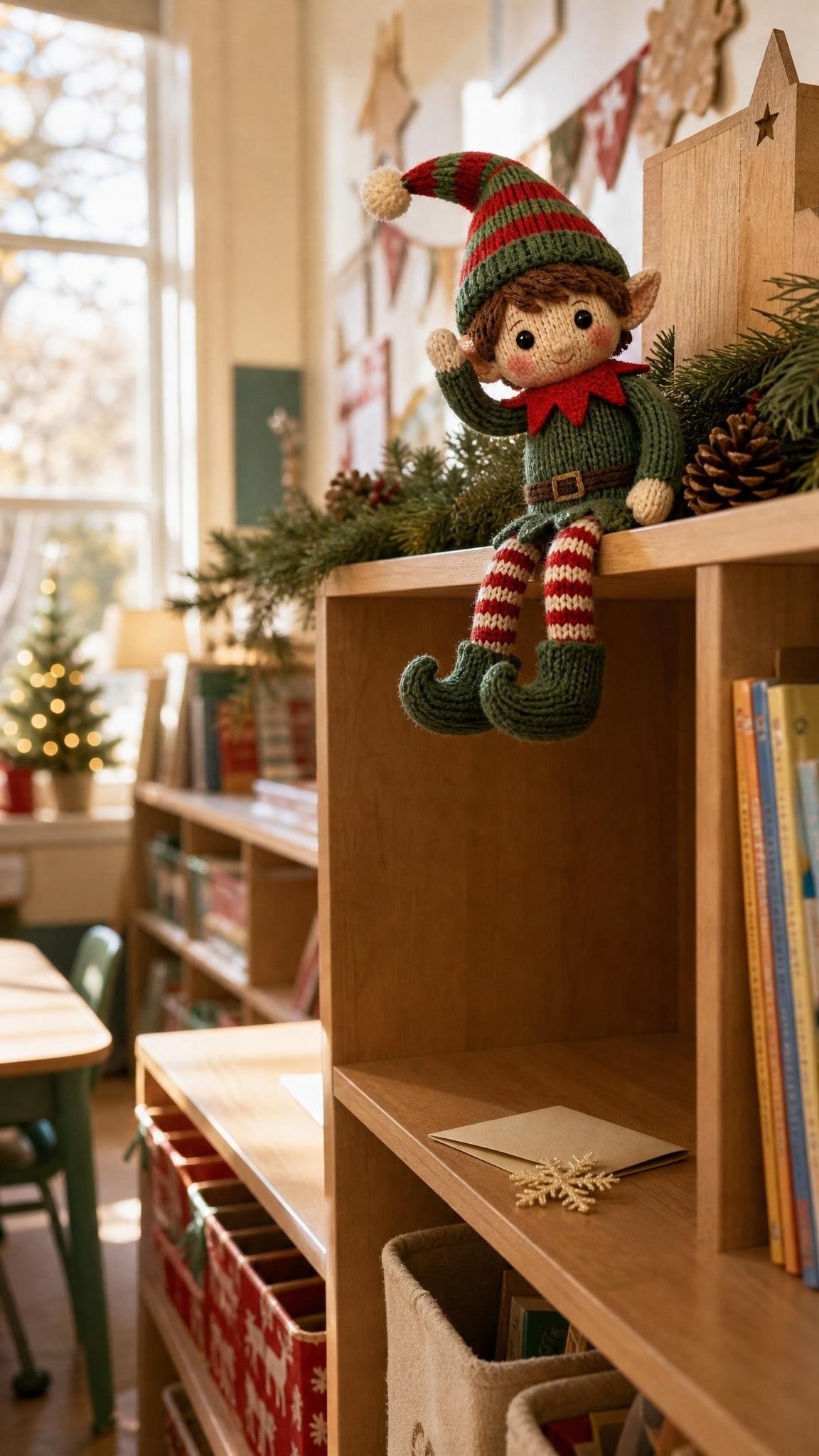 Elf on the Shelf goodbye idea: The empty spot