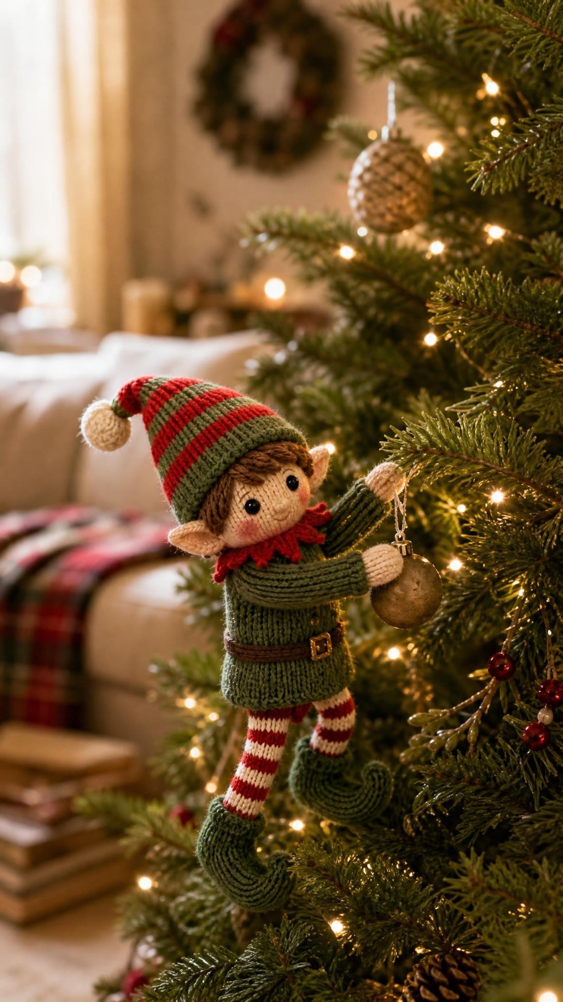 Elf on the Shelf goodbye idea: A tiny ornament