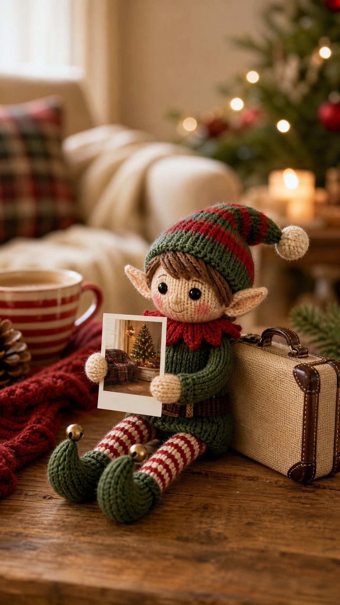 Elf on the Shelf goodbye idea: The goodbye photo