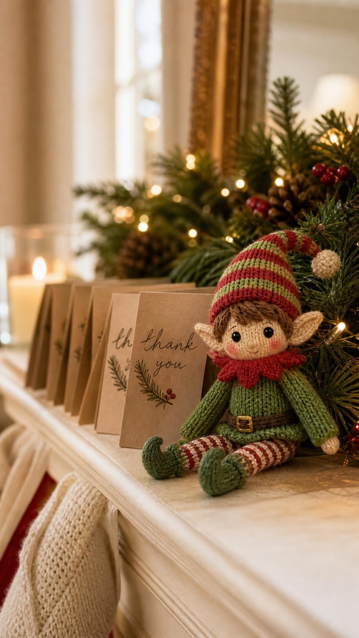 Elf on the Shelf goodbye idea: Thank-you notes for each child