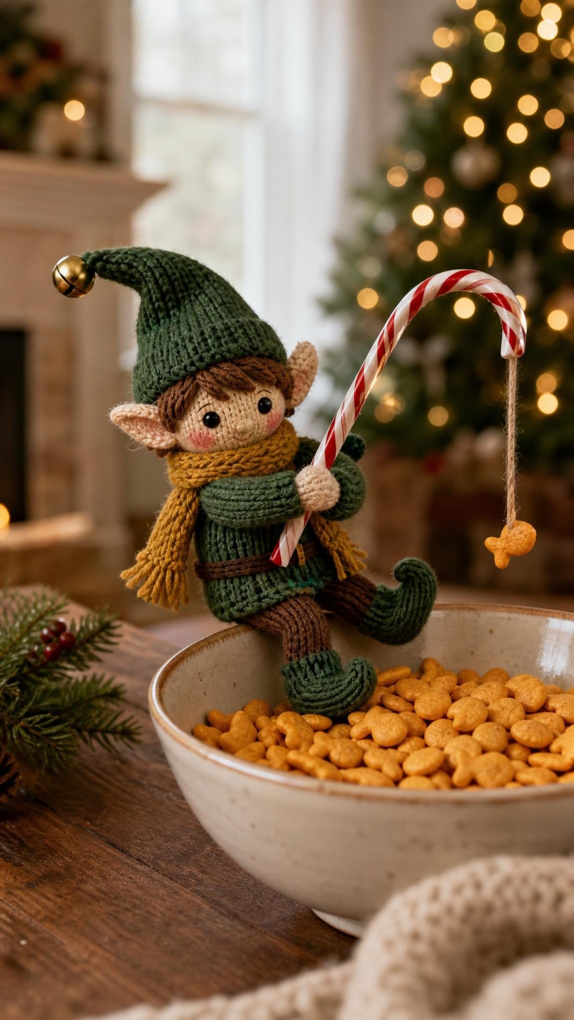 Elf on the Shelf idea for older children: Gone fishing