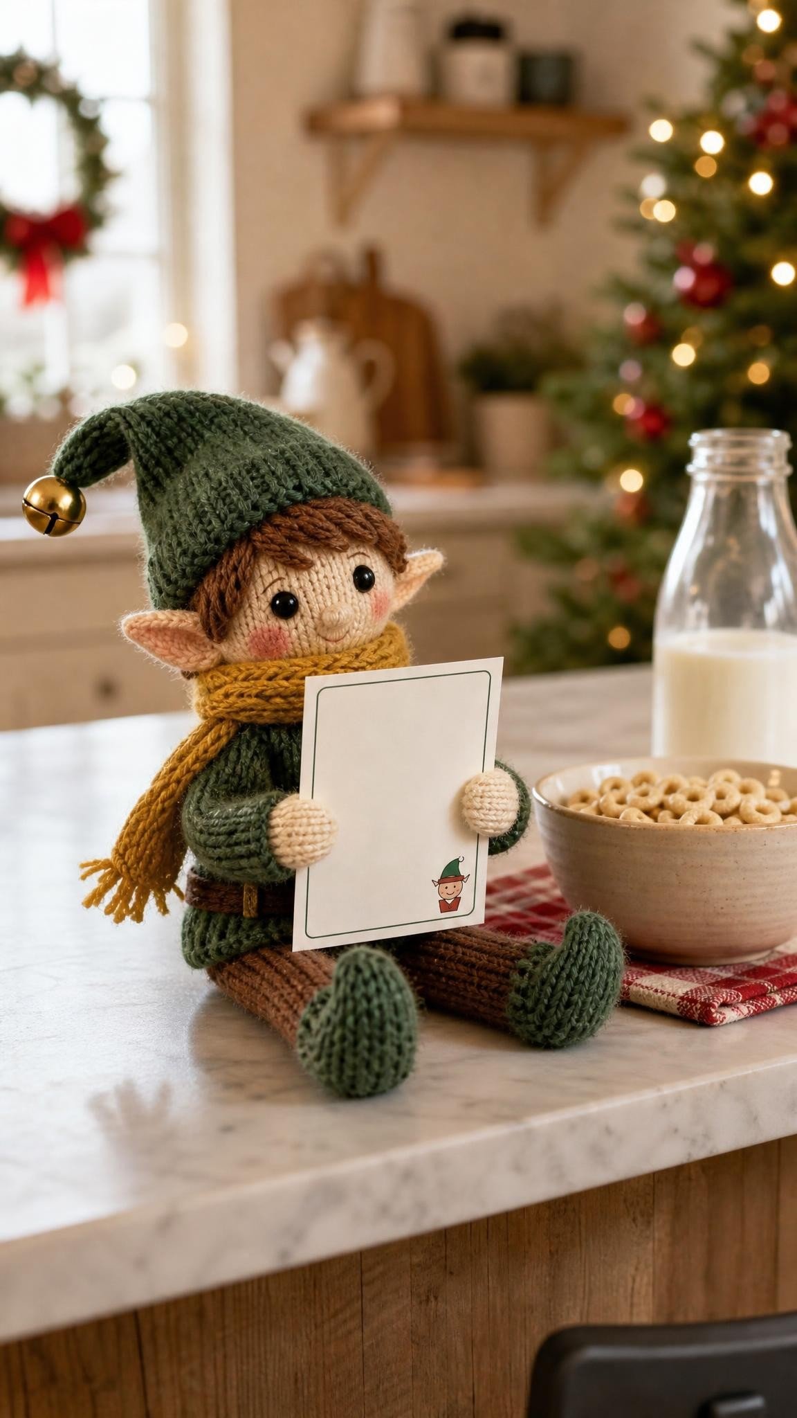Elf on the Shelf idea for older children: Riddle of the day