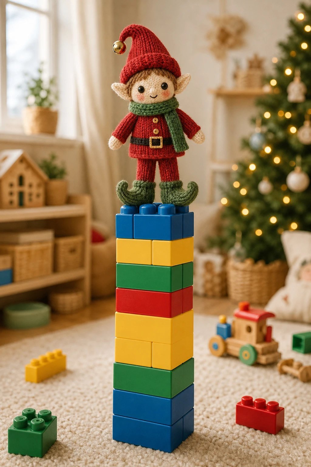 Building a chunky block tower