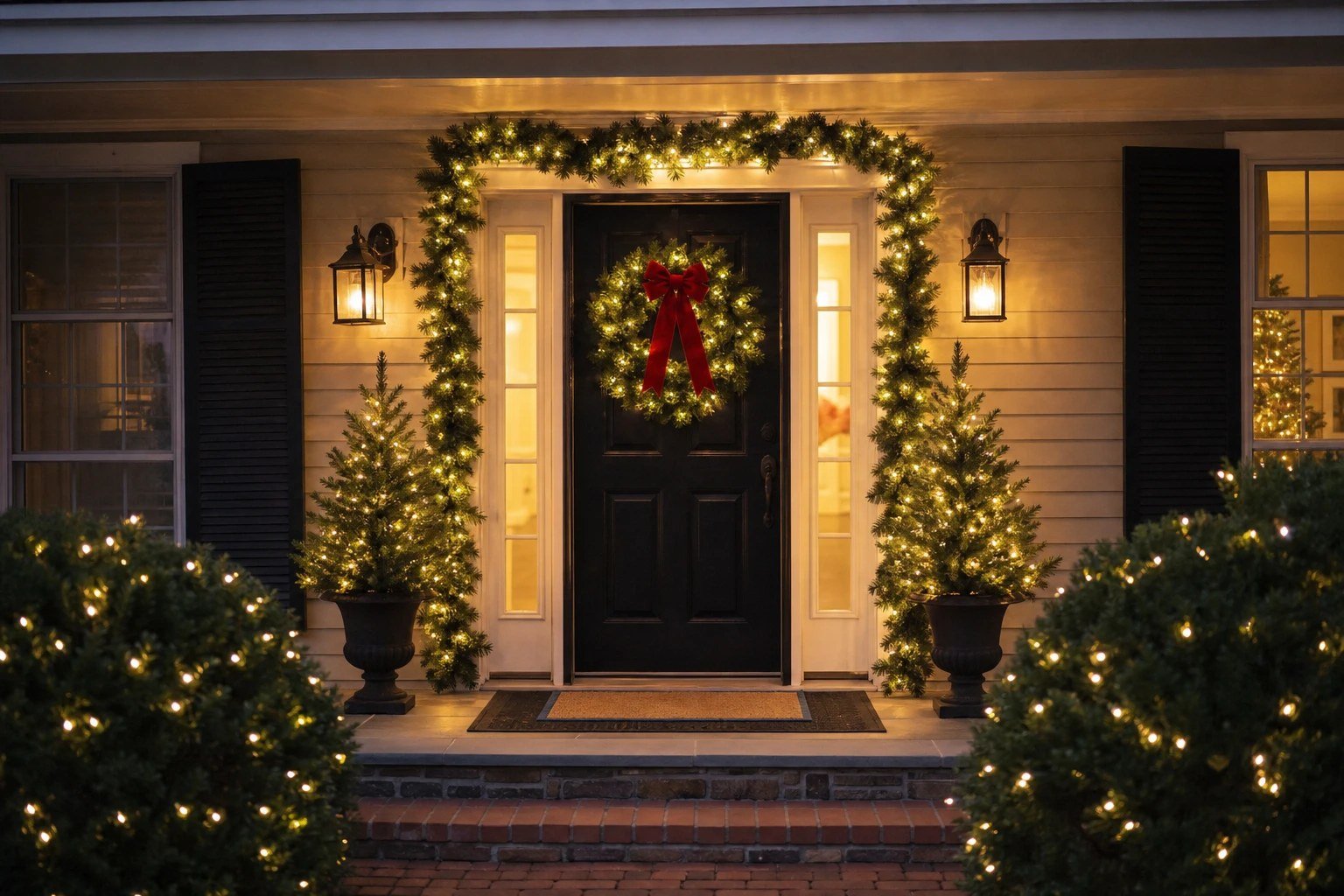 25 Front Door Christmas Decorations That Look Expensive (Easy Wreath, Garland and Porch Ideas)