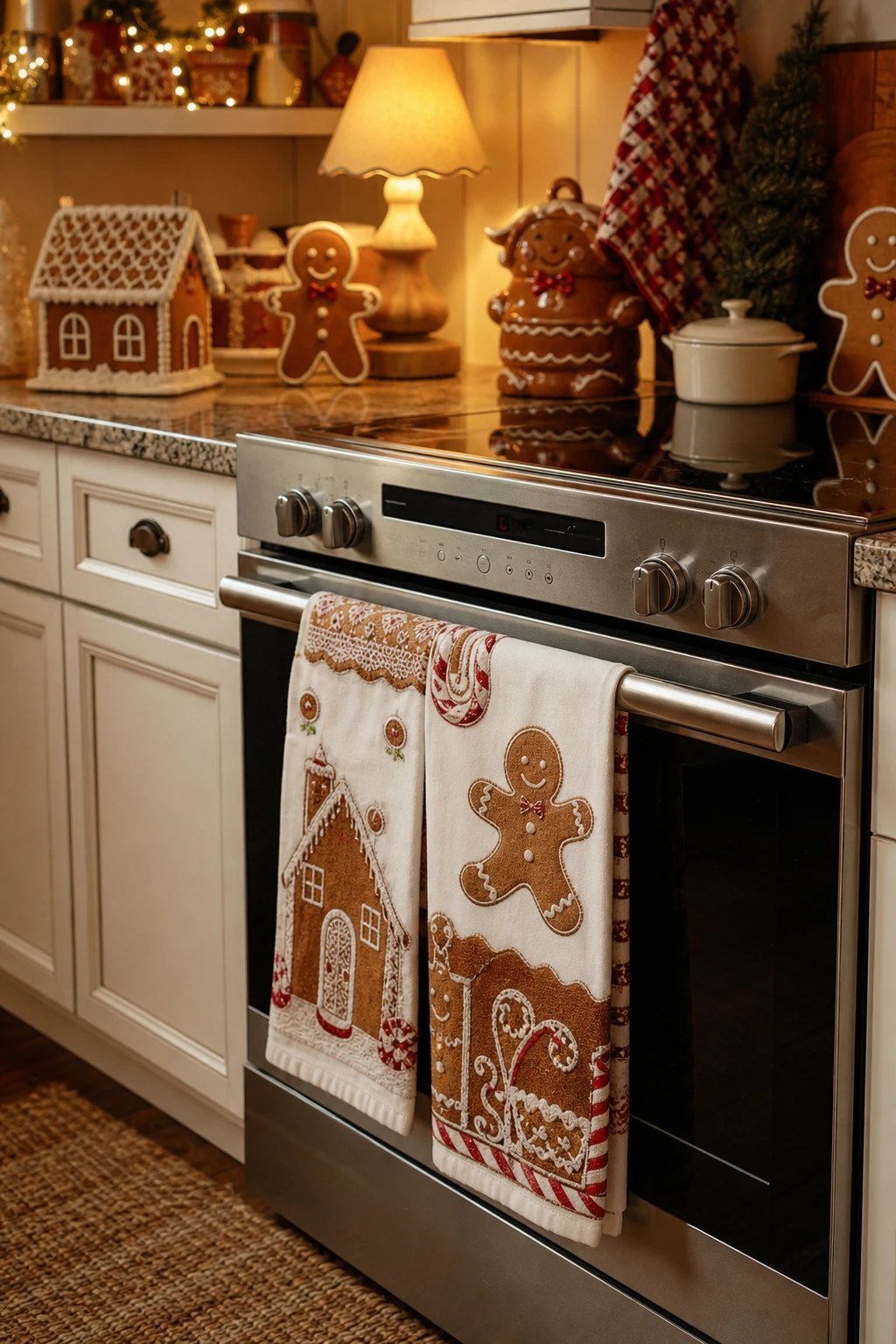 Gingerbread kitchen towels