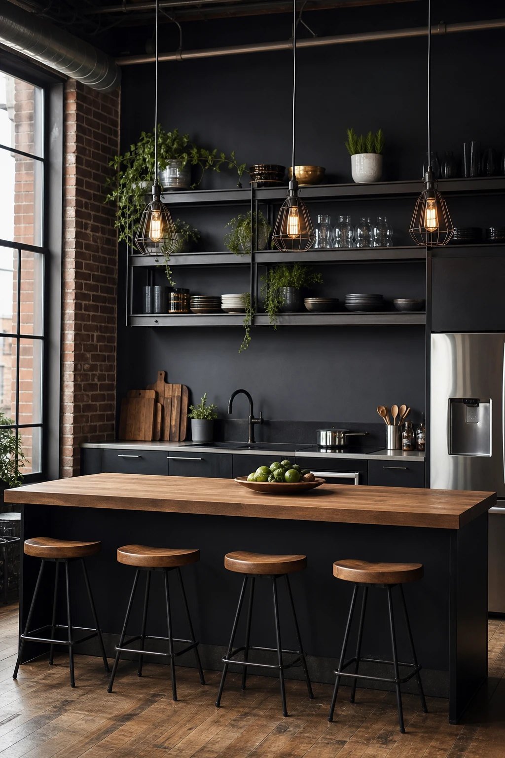 Modern industrial kitchen