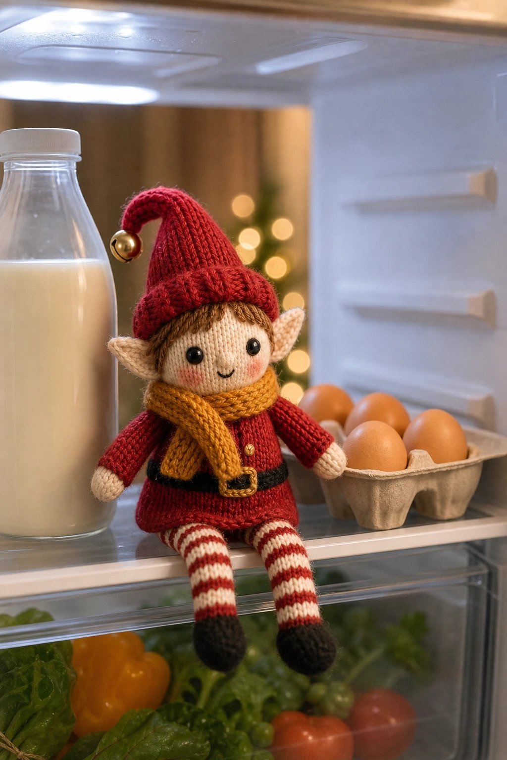 Chilling in the fridge